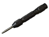 BLUEFOX TOOLS Automatic Center/Dot Punch-Adjustable Stroke Machine Tool - 5-1/8 Inches(130mm) Long, Spring Pressure Auto Drill | Work on Metal Symbol, Marking Holes, Pointing Gadget, Rotate Knurl Top