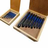BLUEFOX TOOLS 15 PCS ADJUSTABLE HAND REAMER SET H-V TO H-11 SIZES 1/4" to 1.1/16" WOODEN BOX