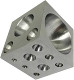Premium Hardened Steel Dapping Block – 18-Cavity Jewelry Forming & Metalworking Tool