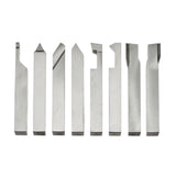 HSS Lathe Turning Tool Set – 8 Pcs High Speed Steel (HSS) Cutting Tools | 8x8x80mm | RH & LH Turning, Parting, Boring, Threading & Finishing Tools for Metal Lathe Work