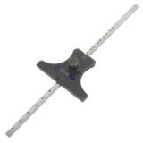 Engineer’s Depth Gauge with Stainless Steel Ruler – Metric & Imperial Scale – 6" / 150mm