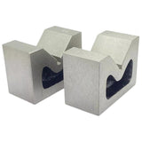 Pair of Cast Iron VEE Blocks 2 Inch Parallels Measuring Tools V Block Bluefox