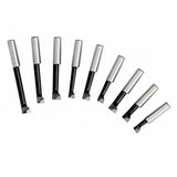 BLUEFOX TOOLS 9PC Carbide Boring BAR Set 12MM Boring Head Tools Hard Alloy Shank