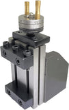 BLUEFOX TOOLS Mini Lathe Vertical Slide | 90 x 50 mm | Two Handle Milling Operation on Lathe | High Grade Casting with Smooth Finishing | Small Vertical Milling Slide for Bench Lathes