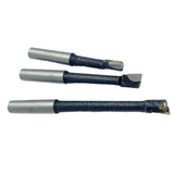 BLUEFOX TOOLS Precision Quality Carbide Boring BAR Set 8MM/3PC Boring Head Tools Hard Alloy Shank | Set of 3 Boring Tools | Different Lengths of Tools | 8MM Diameter | 3 Pcs of Brazed Tools