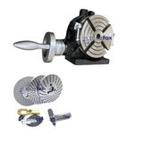BLUEFOX TOOLS Horizontal/Vertical Rotary Table 6" In(150mm) - 4 slots with steel dividing plates | Milling Machine 360 Degrees Rotatable, Durable Casting Tool, Highly Accuracy, Various Applications