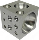Premium Hardened Steel Dapping Block – 18-Cavity Jewelry Forming & Metalworking Tool