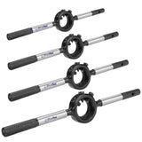 BLUEFOX TOOLS Strong Round Die Stock Handle Screw Wrench Holder, Pack of 4 Pcs 13/16" Inch 1" - 1-1/2" - 2" - Steel Wrench Holder, Adjustable Tool & Industrial Heavy Material