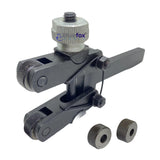 BLUEFOX TOOLS Clamp Type Knurling Tool with 4 Knurls Wheels Engineering Lathe | Knurling Operation | Different Pattern, Good Gripping | Diagonal Shapes Knurled | Shank Size 15.6MMX9.4MM | Clamp Holder