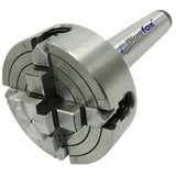 70mm 4-Jaw Independent Lathe Chuck with M14x1 Thread & MT2 Arbor | Bluefox Tools