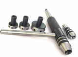 BLUEFOX TOOLS Lathe Tailstock Tap And Die Holder set MT2 Sliding Floating Type MT2 Shank INCH