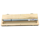 BlueFox MT2 Lathe Alignment Test Bar with Precision Ground Shank Size 2MT – Hardened Steel Lathe Tailstock & Spindle Center Alignment Tool with Wooden Storage Box| Max.run-out : 0.0002"|
