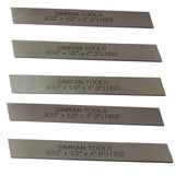 BLUEFOX TOOLS 5X Cut Off Blade (3/32" x 1/2" x 4") M2 Grade HSS Hardened & Ground Parting Tool