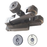 BLUEFOX TOOLS Knurling Tool V Clamp Type Holder 5-20mm Capacity For Mini Lathe With PAIR OF CARBON STEEL MEDIUM KNURLING WHEELS FOR KNURLING TOOLS 3/4" x 3/8" x 1/4 (Combo)