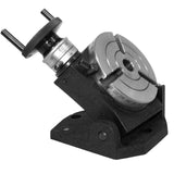BLUEFOX TOOLS New Rotary Table Horizontal Vertical Tilting 4" 3-Slot 100mm MT2 Bore for Milling