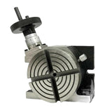 BLUEFOX TOOLS Rotary Table Tilting - 4" Inch(100 mm), 4 slots for Milling Machines, 1 Handle Rotation, Horizontal & Vertical Model, 360 Degrees, Indexing Machine for Factories & Industries