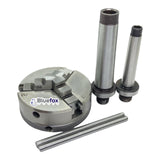 3 Jaw Chuck 50mm Self Centering with MT1 MT2 Arbor | Mini Lathe Chuck