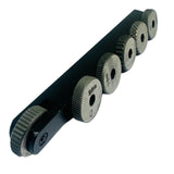 BLUEFOX TOOLS Single Wheel Knurling Tool Holder | For Knurling Operation | With Different pattern | Gripping Product | Straight and diagonal Shapes Knurls| 10 x 10 x 100 mm Size | 6 HSS KNURLS