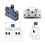 T-63 Quick Change Toolpost Holder Set – 2 Pc Standard Holders for Lathe Accessories