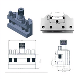 T-63 Quick Change Toolpost Holder Set – 3 Pc Standard Holders for Precision Lathe Operations