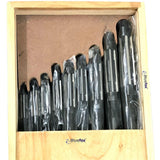 BLUEFOX Premium Adjustable Hand Reamer Set (9 Pieces) – Sizes H4 to H12 (15/32" to 1-3/16") with 6 Blades – High-Quality Precision Tool for Fine Adjustment