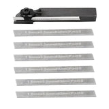BLUEFOX TOOLS 8mm Mini Parting Tool Cut Off Holder With 6 Pieces HSS Blades For Mini Lathe
