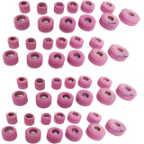48 Pcs Premium Quality 11/16" Thread Sioux Valve Seat Grinding Stones Set | Pink Panther Aluminium Oxide Vitrified Bonded Emery | For Sioux Style Holder | Bluefox Tools
