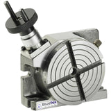 BLUEFOX TOOLS 4" Rotary Table – Precision 4-Slot Milling Table for Horizontal/Vertical Mounting – Machinist Tool for Milling, Drilling, Indexing & Metalworking