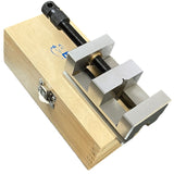 BLUEFOX TOOLS 2-3/8" 60mm TOOLMAKERS GRINDING VISE VICE PRECISION MACHINE VICE WOODEN BOX