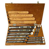 BLUEFOX TOOLS Adjustable Reamer Set H4–H14 (15/32"–1-1/2") – Carbon Steel Blades & Mild Steel Body | Straight Flute Hand Reamers for Metal, Wood & Plastic | Precision Hole Finishing Tools