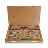 BLUEFOX TOOLS Tap And Die Set Kit 0BA To 10BA w/Case Threading Chasing Repair 47 Piece| | Optimum For Vintage USA And British Bikes| Essential Threading Tool for Cutting External Internal Threads