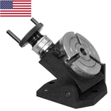 🔧 4" / 100MM TILTING ROTARY TABLE – HORIZONTAL & VERTICAL | 0°–90° TILT | MT2 BORE | 3-SLOT MILLING MACHINE ROTARY TABLE | BLUEFOX TOOLS