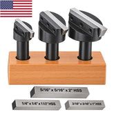 🔧 3PC Fly Cutter Set 3/4"–1-1/2" – 1/2" Shank Milling Machine Fly Cutters with HSS Tool Bits