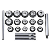 🔧 26PC ENGINE VALVE SEAT CUTTER SET – HCS HIGH CARBON STEEL VALVE SEAT REFACING KIT | 15 CUTTERS + 8 PILOTS + ARBOR + T-HANDLES