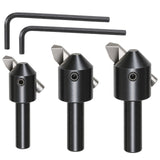 🔧 3 PIECE ENGINEERS FLY CUTTER SET WITH HSS ROUND TOOL BITS – 3/8" SHANK | MILLING MACHINE FACING CUTTERS