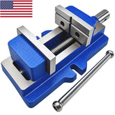 🔧 100MM SELF-CENTERING MACHINE VICE VISE – PRECISION MILLING & DRILLING WORKHOLDING | HARDENED JAWS | V-GROOVE | BLUEFOX TOOLS
