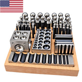 🔨 40 Pc Dapping & Doming Punch Set Jewellery Making Hardened Steel Metal Forming Tools