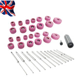 Sioux Valve Seat Grinding Stone Kit 36 Piece | 24 Grinding Stones, 11 Pilots & 11/16" Stone Holder | UK STOCK