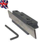 20mm Parting Tool Holder | 3/4" Shank Cut-Off Tool Holder with HSS Blade | UK STOCK