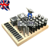 56 Pcs Dapping Punch Set Jumbo Doming & Steel Swage Block Jewelry Forming Kit | UK STOCK