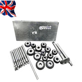 26 Pcs Valve Seat & Face Cutter Set | High Carbon Steel Engine Valve Seat Cutter Kit with Metal Box | UK STOCK