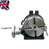 6" Precision Rotary Table HV6 | 150mm 4-Slot MT2 Rotary Table for Milling Machines | UK STOCK