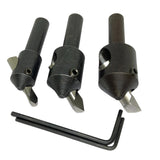 3 Piece Round Fly Cutter Set | 3/8" Shank with HSS Tool Bits for Milling & Lathe | UK STOCK
