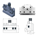 T-63 Quick Change Toolpost Holder Set – 5 Pc Standard Holders for Precision Lathe