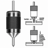 🔧 3-1/8" UNIVERSAL CENTER TRANSFER PUNCH – SELF-CENTERING HOLE ALIGNER | HARDENED ALLOY STEEL | TOOLMAKER & MACHINIST TRANSFER TOOL