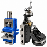 Vertical Milling Slide 4" x 5" with Double Swivel Base & 2" 50mm Self-Centering Vice for Myford 7 Super 7 Lathe, 80mm Travel, Metric Graduated | UK STOCK