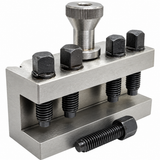 T2 Dixon Type Quick Change Tool Post Set with 2 Standard Tool Holders, 26mm Tool Capacity, 97x97x72mm Main Block for Colchester Student Master Lathe | UK STOCK