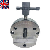 4" Round Vice for Rotary Table & Vertical Slide | 100mm Cast Iron Rotary Table Vice with M6 T-Nuts | Bluefox Tools | UK STOCK