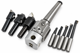 MT3 Boring Head Kit 38mm 1.5" Precision Boring Head with 5 Carbide Boring Bars & 3 Fly Cutters, M12 x 1.75 Drawbar, M14 x 1 Mounting Thread | UK STOCK