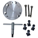 Precision 80mm 3-Jaw Self-Centering Chuck with Fitted Backplate | For 3” & 4” Rotary Tables | Complete Mounting Kit